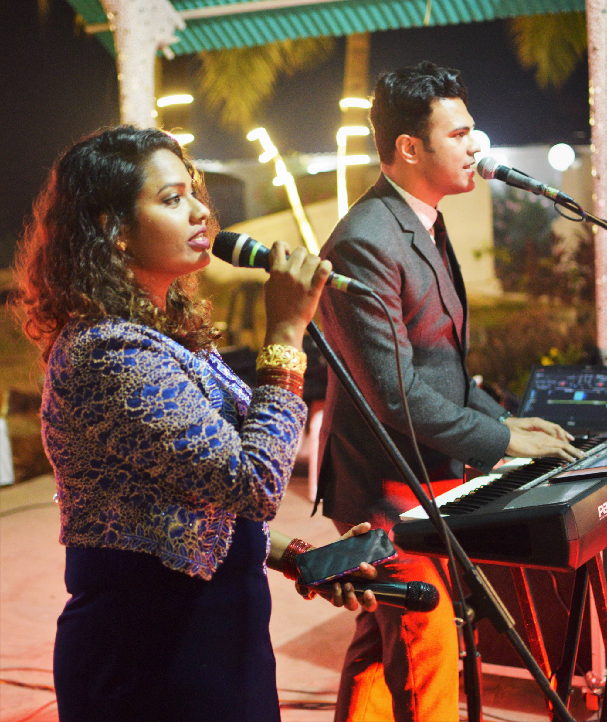 Alison and Ancy (Enchanters Goa) Performing at a wedding in Goa.